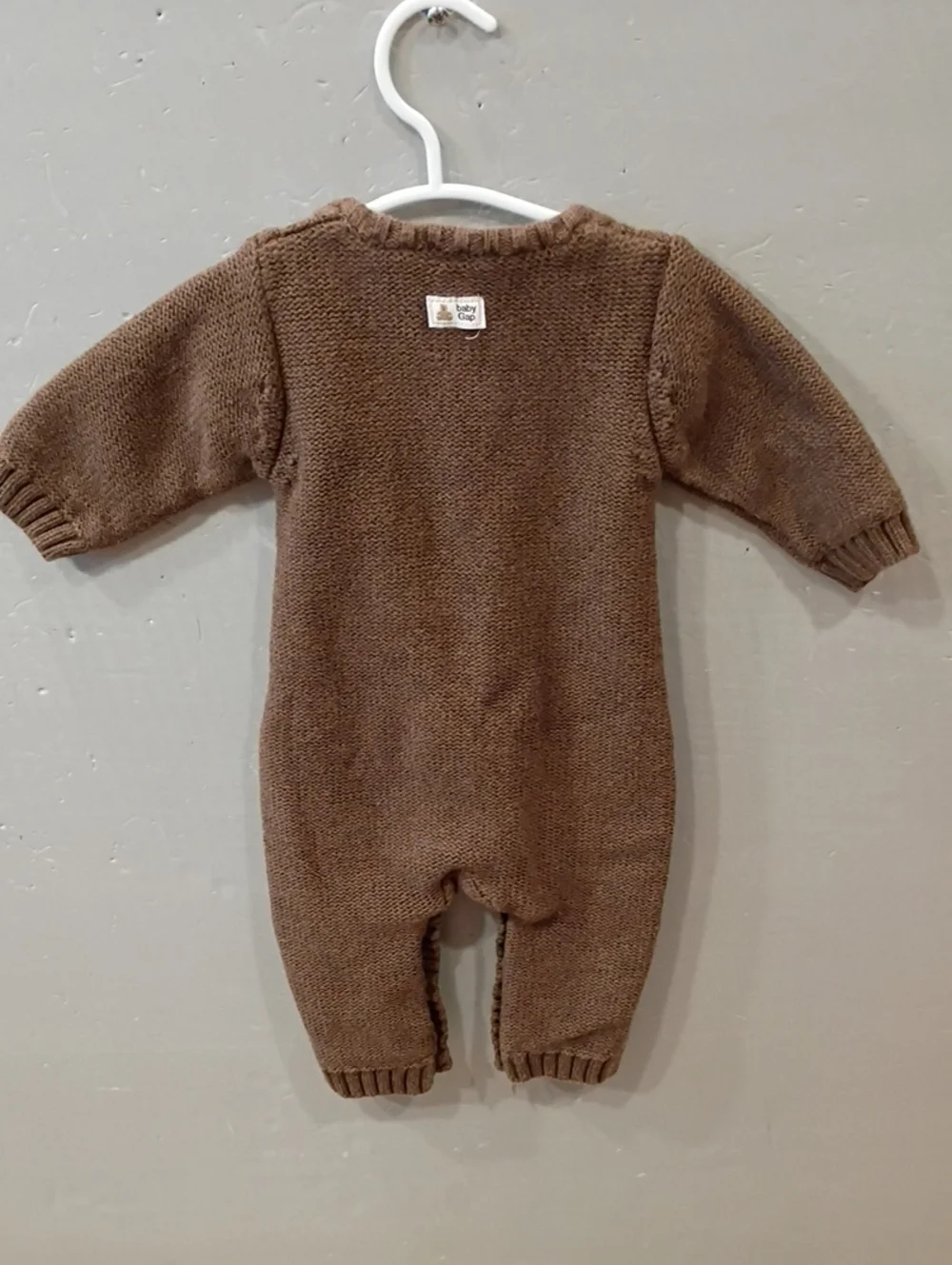 Baby GAP Brown Cable Knit One-Piece
